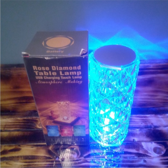 Rose Diamond Table Lamp Control Touch - Picture 4 of 8